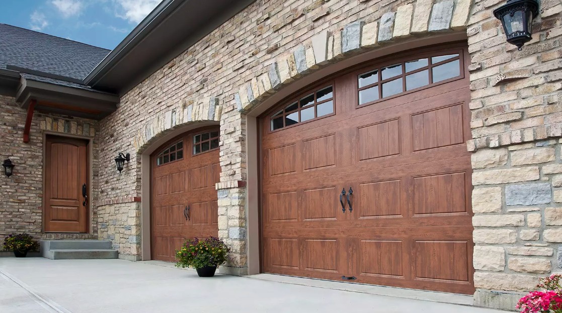 Grooved Panel Steel Carriage House Garage Doors _ Clopay